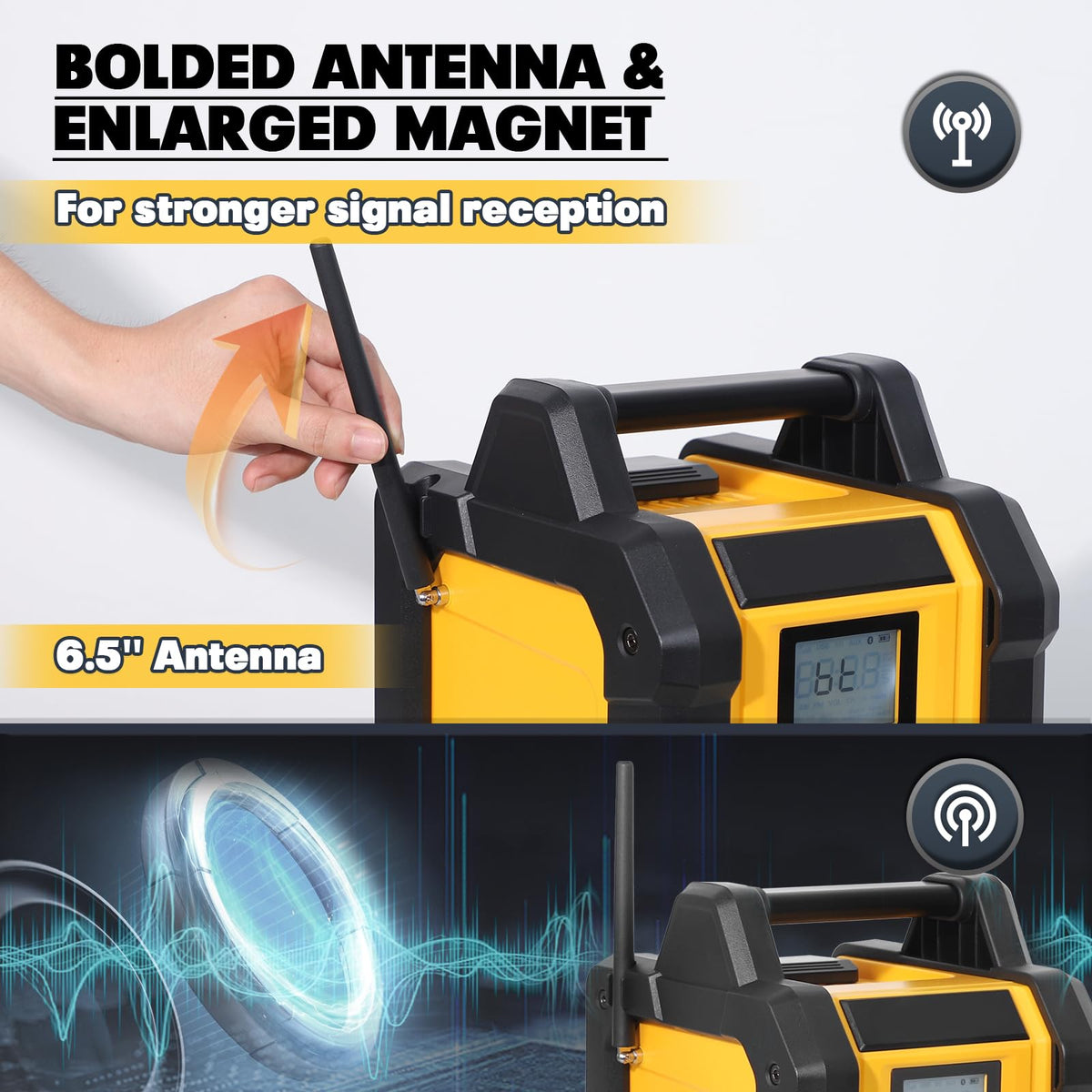 Portable Waterproof AM/FM Jobsite Radio Speaker O145533