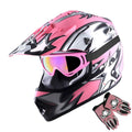 Youth Motocross Helmet with Goggles and Gloves N155