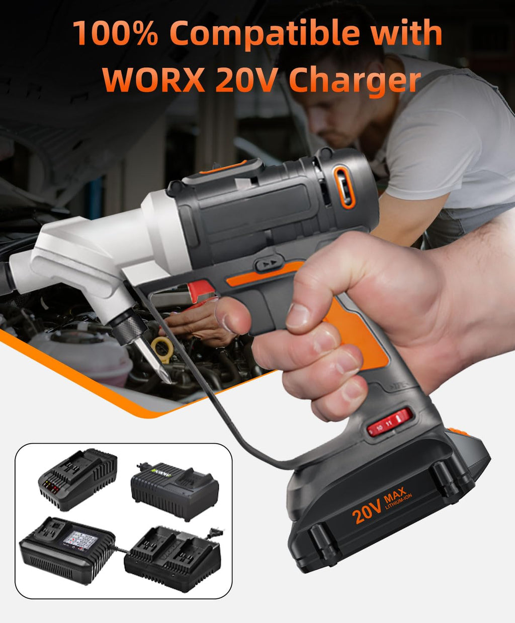 20V 4.0Ah Battery Replacement N33019