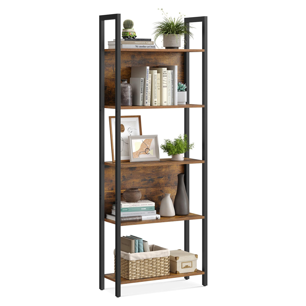 5 Tier Free Standing Bookshelf X73054