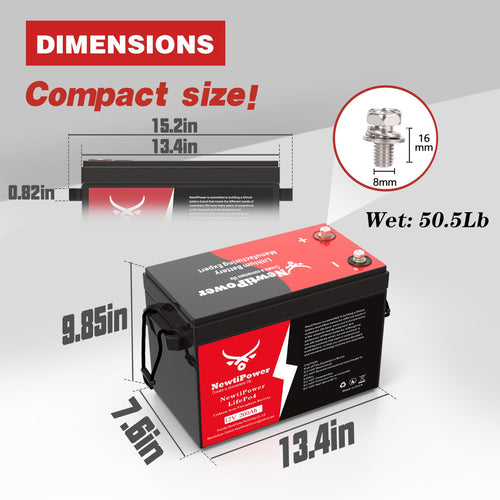 12V 200Ah LiFePO4 Lithium Battery X968
