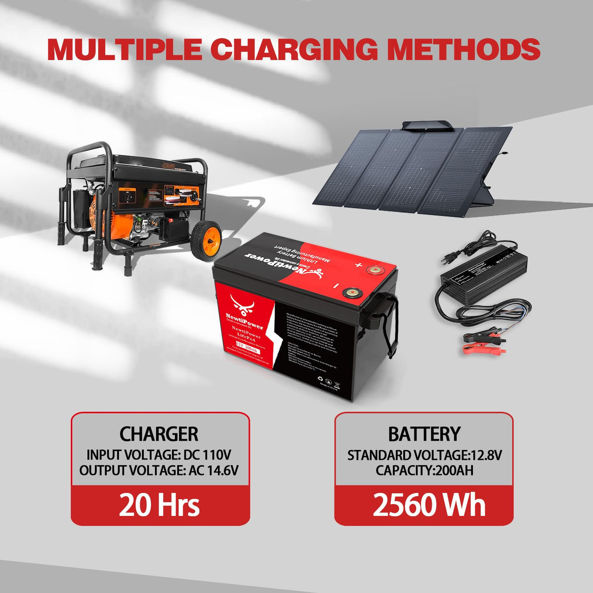 12V 200Ah LiFePO4 Lithium Battery X968