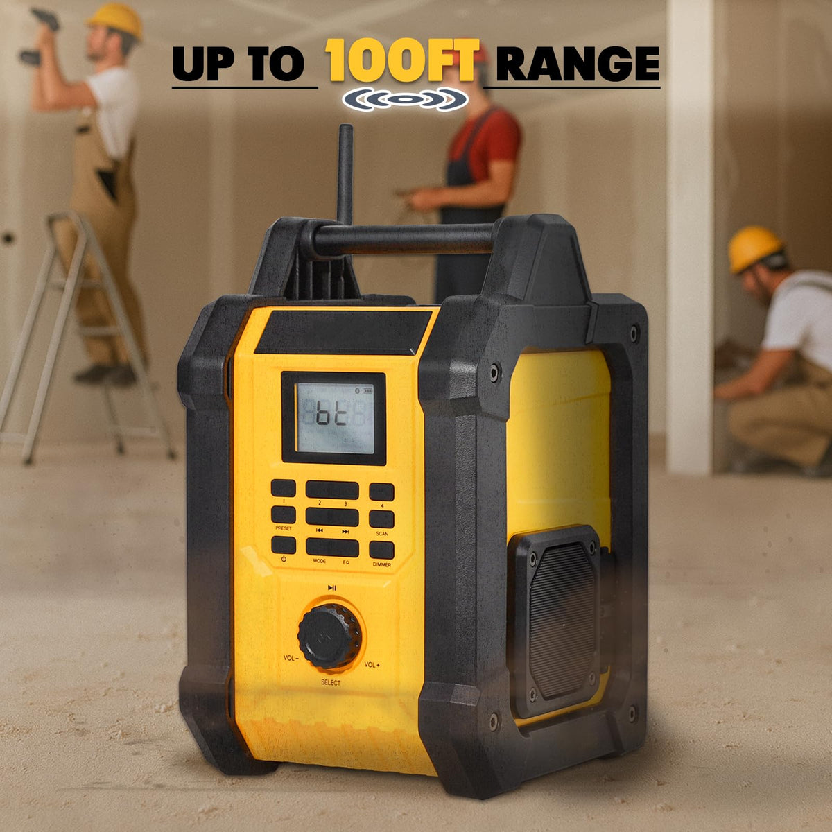 Portable Waterproof AM/FM Jobsite Radio Speaker O145533