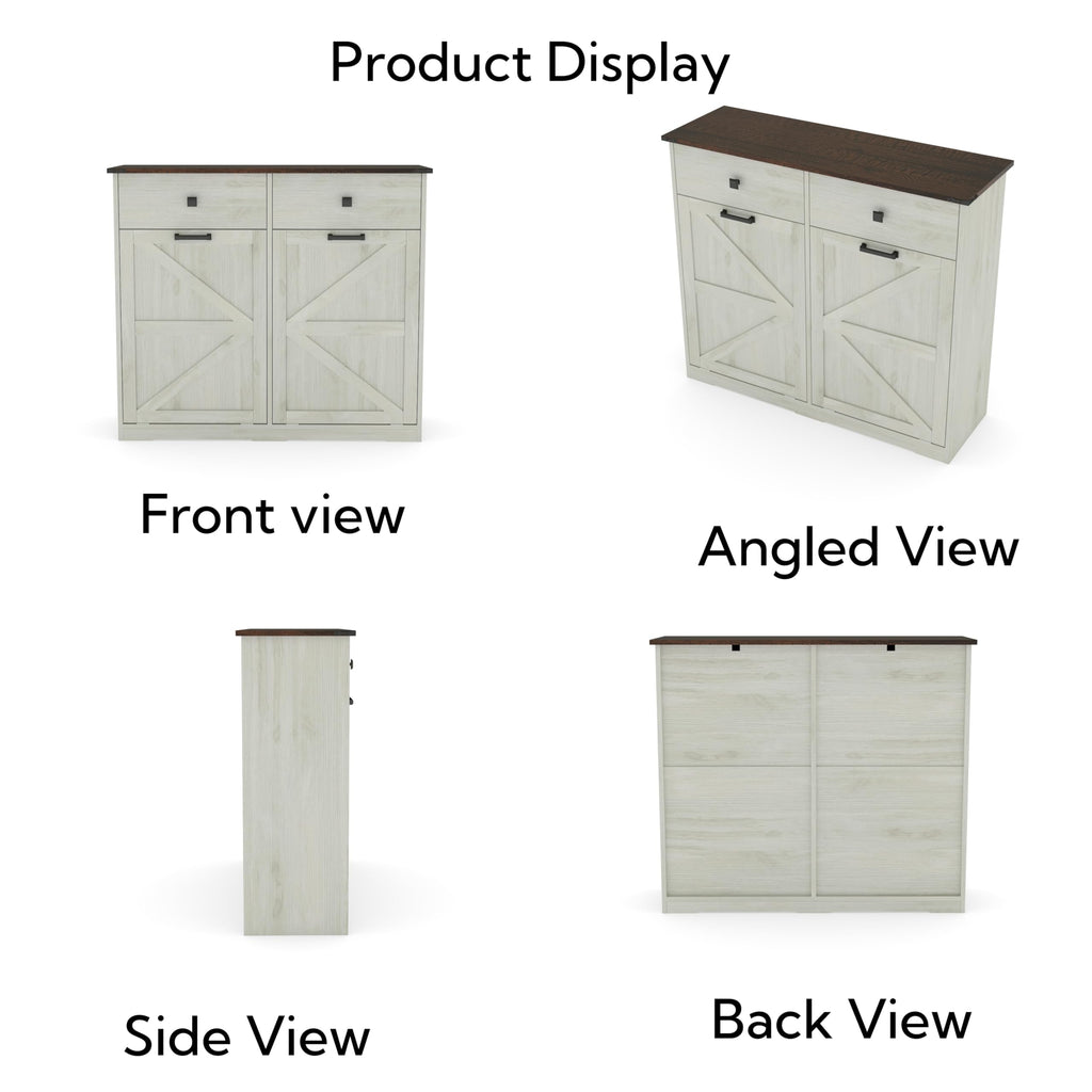 39" Double Tilt-Out Trash Cabinet for 20 Gallon Cans X819460