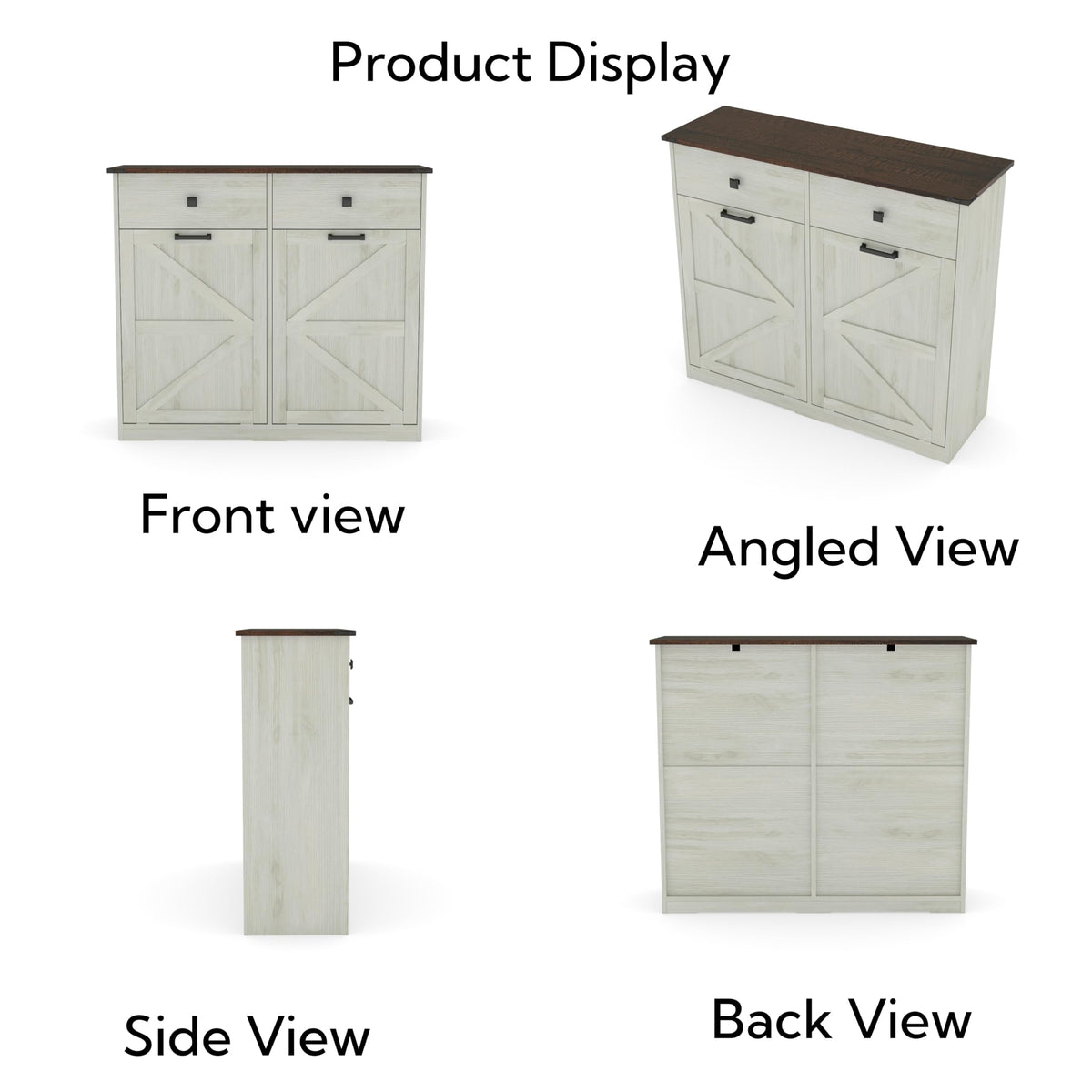 39" Double Tilt-Out Trash Cabinet for 20 Gallon Cans X819460