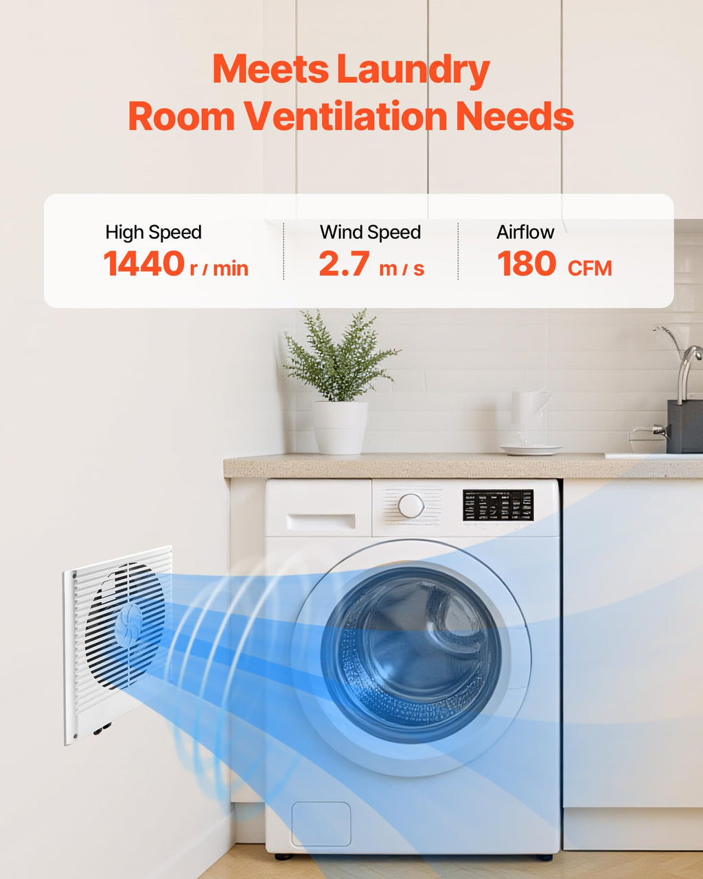 8" Two-Way Through-the-Wall Ventilation Fan Y217