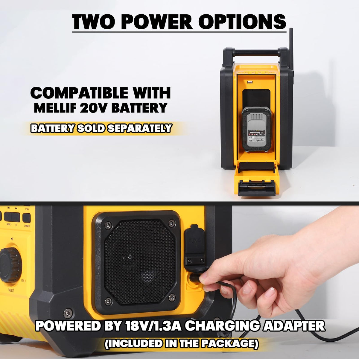 Portable Waterproof AM/FM Jobsite Radio Speaker O145533