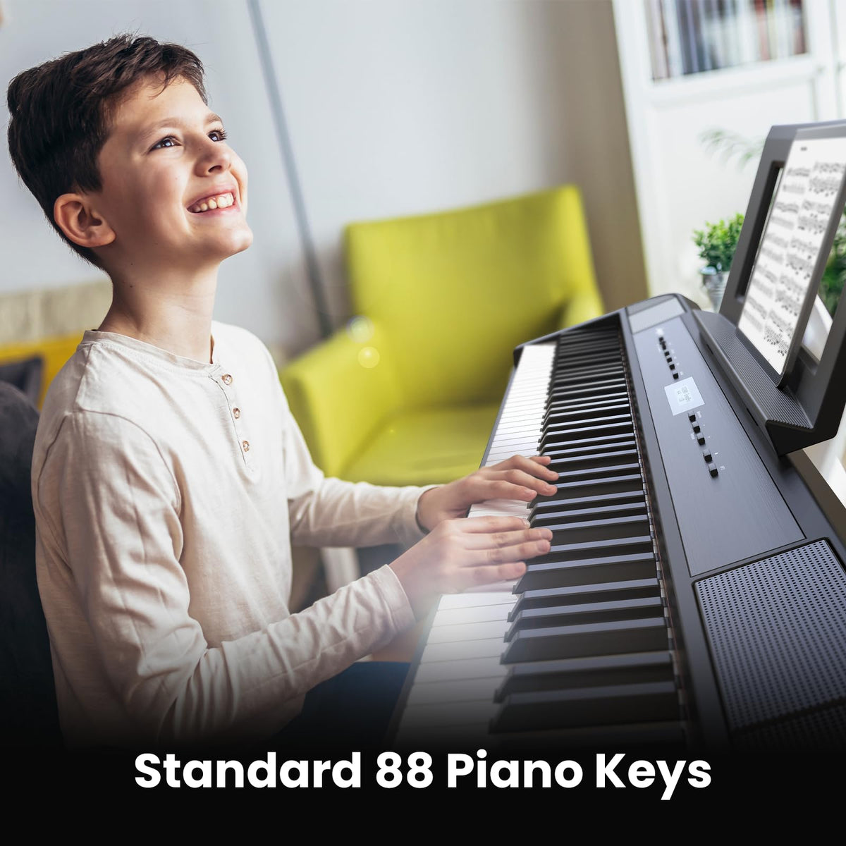 88-Key Weighted Hammer Action Digital Piano with Stand, Headphones, Carrying Case & Power Adapter Z930