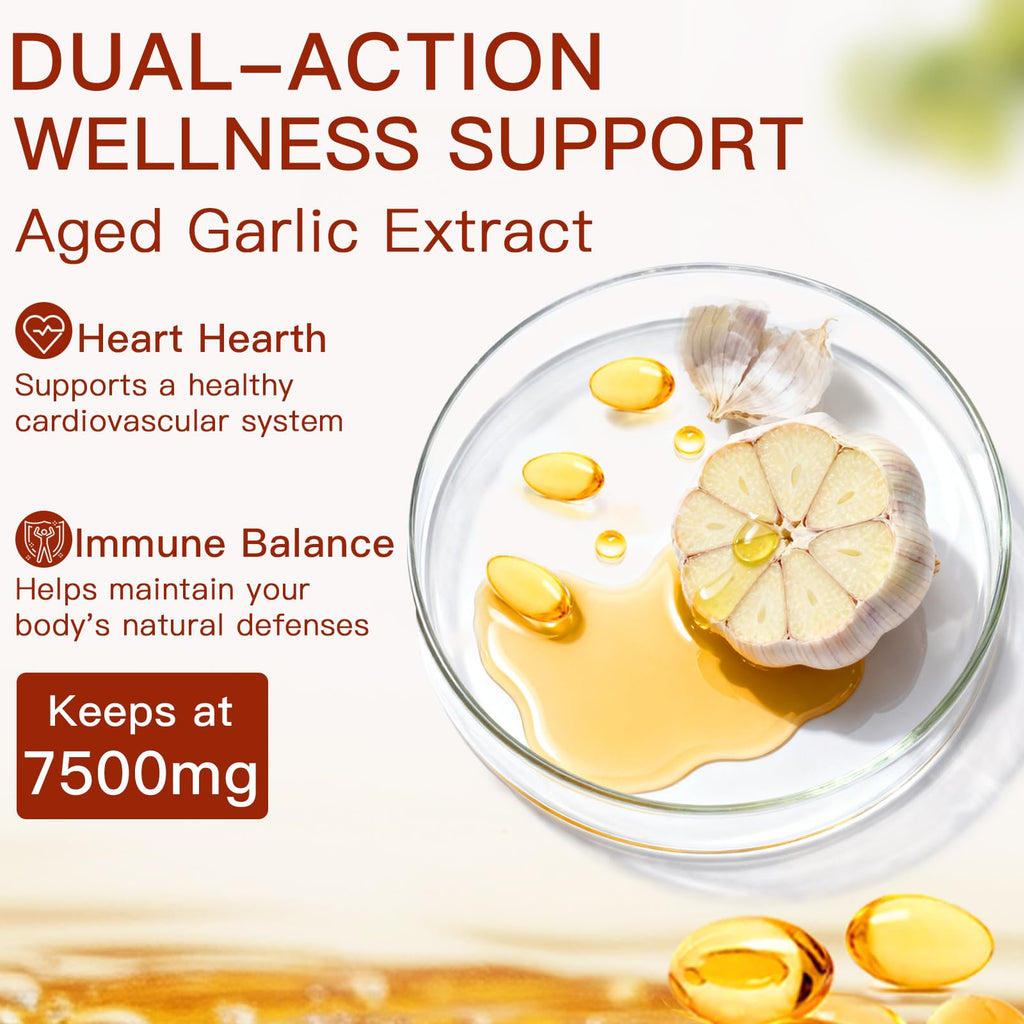 Odorless Organic Aged Garlic Extract Capsules N18201