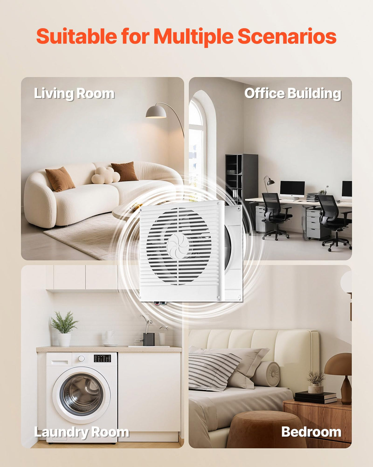 8" Two-Way Through-the-Wall Ventilation Fan Y217