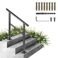 Aluminum Outdoor Stair Handrail 36 x 35 for 2-3 Steps J45307