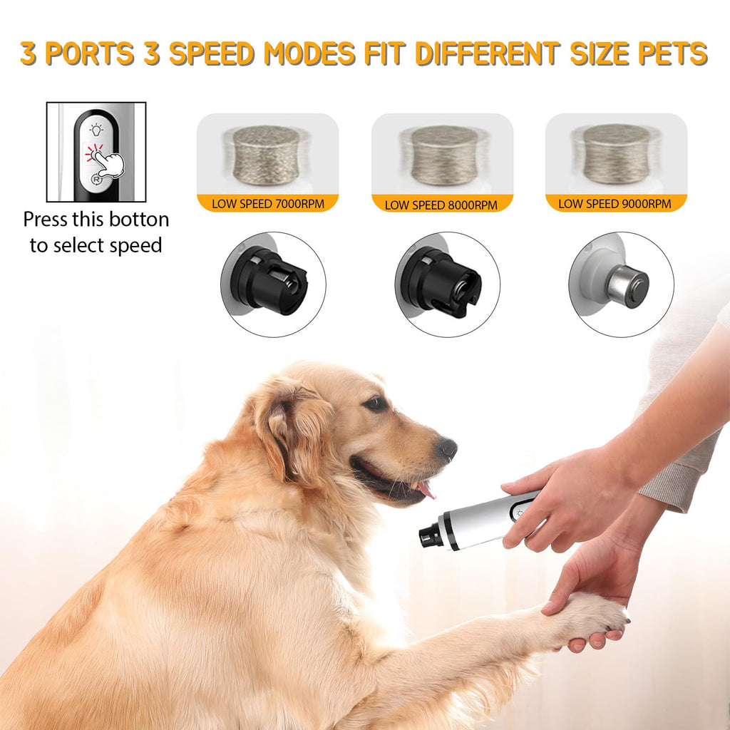 Rechargeable Silent Pet Nail Grinder H789551
