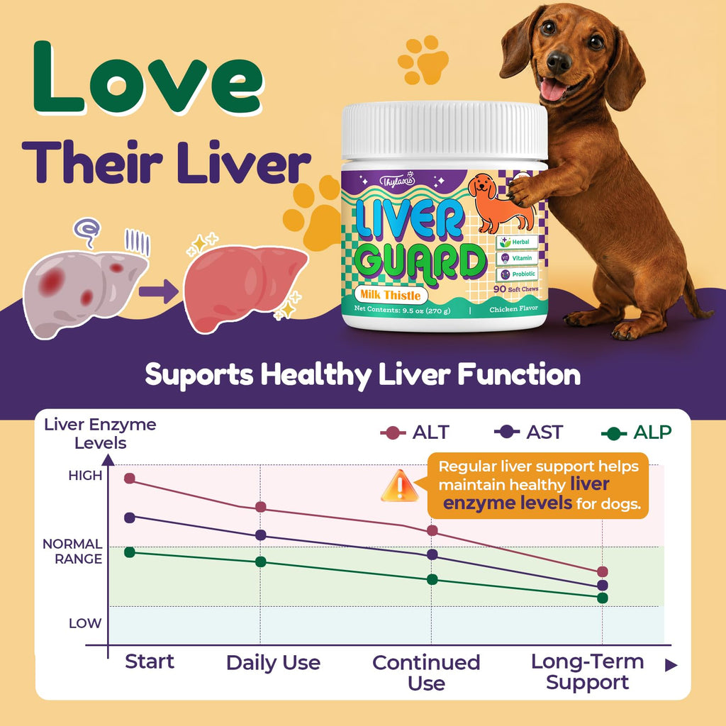Dog Liver Supplement, Milk Thistle & Same, 5B CFU Probiotics, 90 Soft Chews J56996