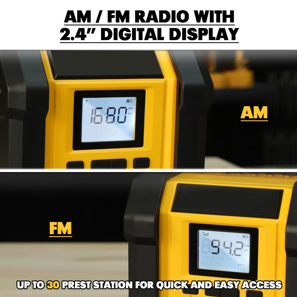 Portable Waterproof AM/FM Jobsite Radio Speaker O145533