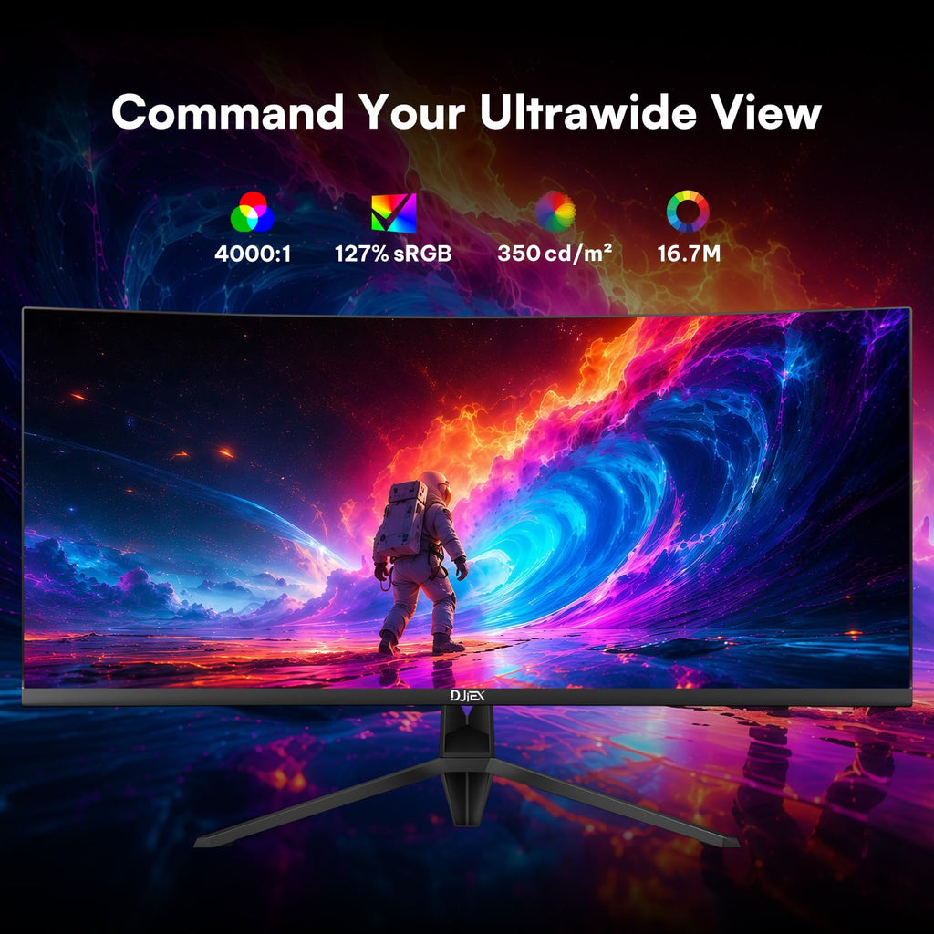 34 Inch Ultrawide Curved Gaming Monitor WQHD 165Hz 1500R Y3835