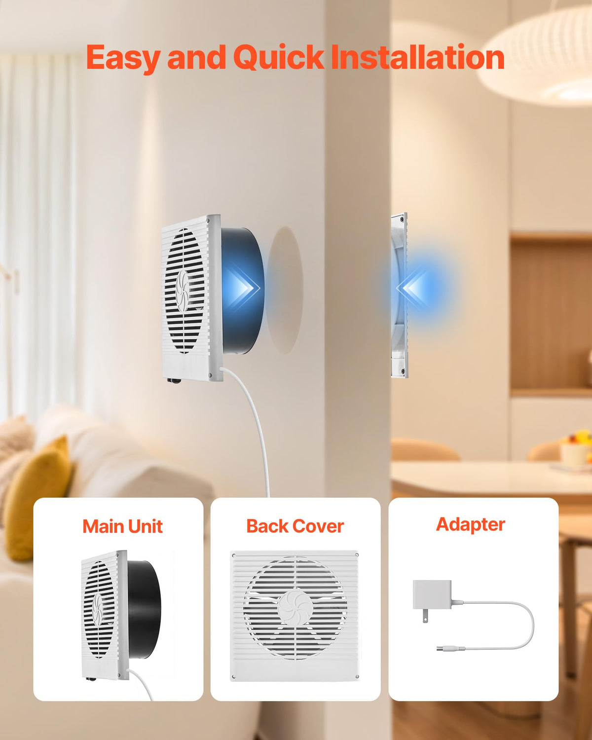 8" Two-Way Through-the-Wall Ventilation Fan Y217