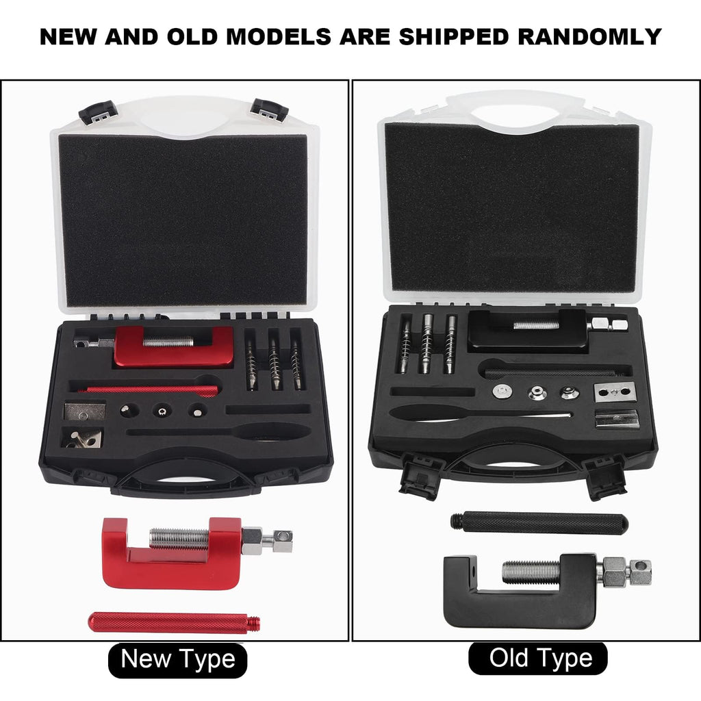 Motorcycle Chain Breaker Tool Set, 12-Piece Riveting Kit R949