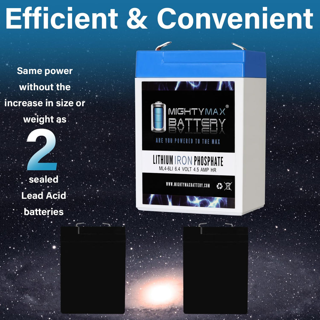 6V 4.5AH Lithium Replacement Battery V319