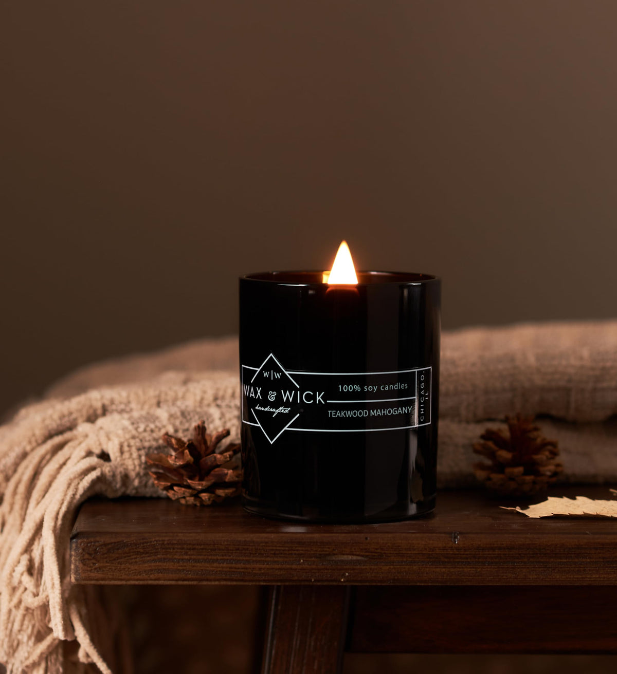 12oz Soy Wax Double Wood Wick Scented Candle Q869