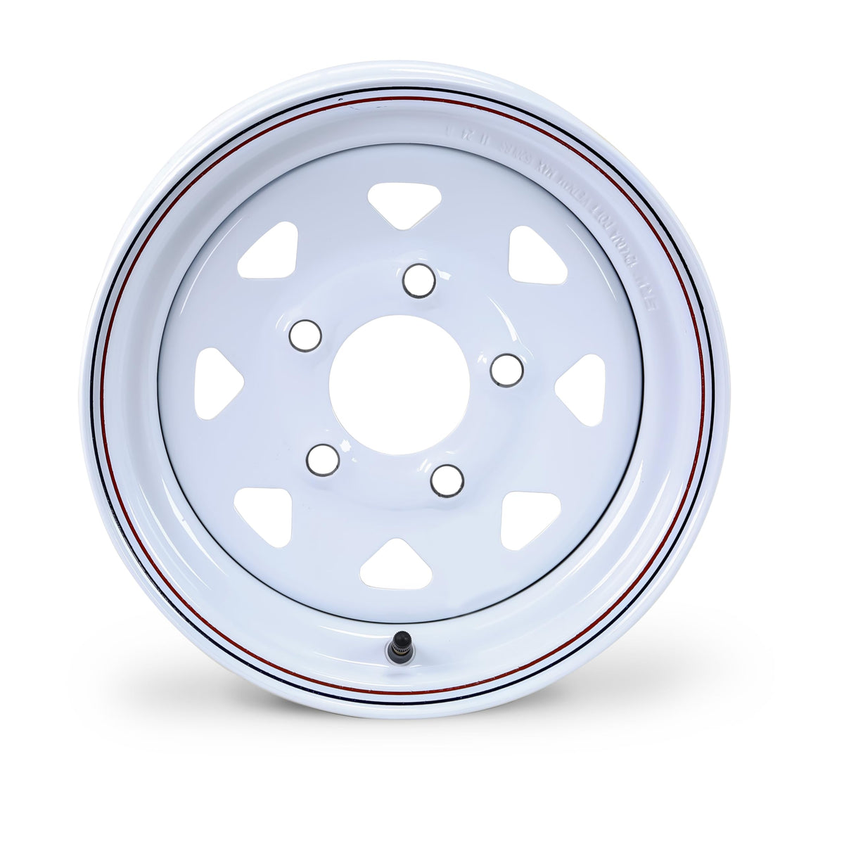 5.30-12 Trailer Tire Wheel 6-Ply White Spoke Rim L73026