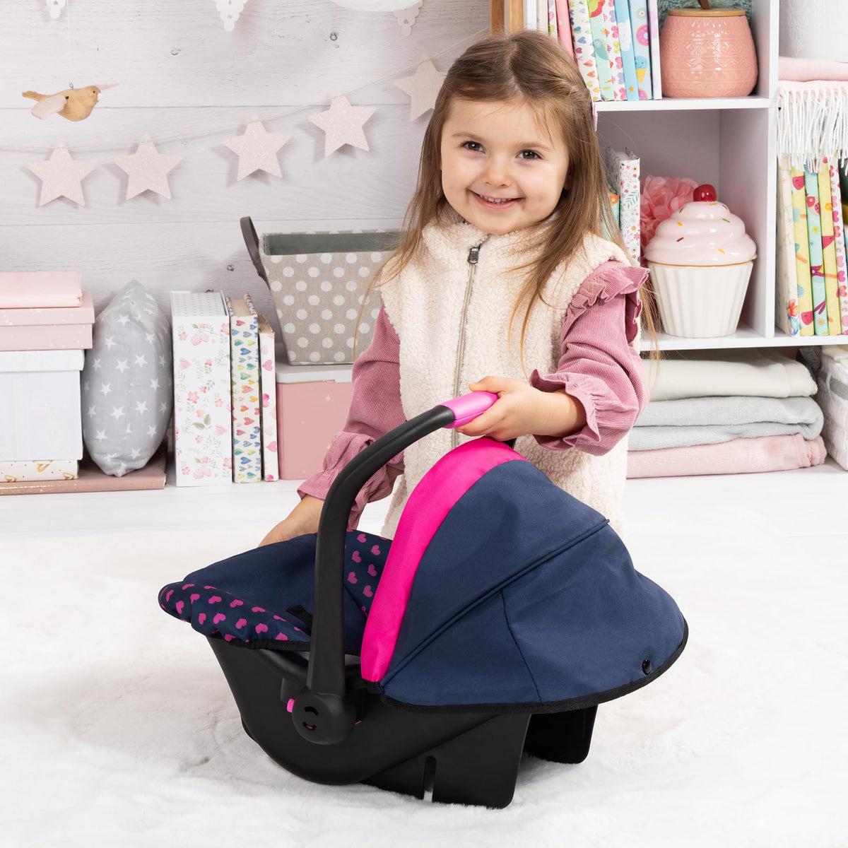 Doll Car Seat with Sun Canopy W29545