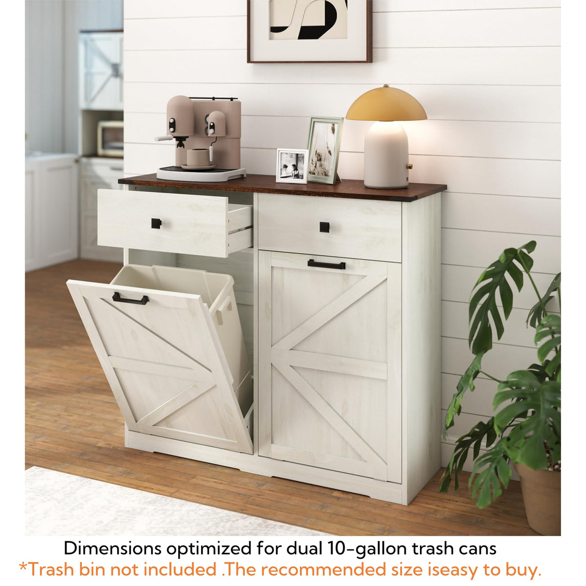 39" Double Tilt-Out Trash Cabinet for 20 Gallon Cans X819460