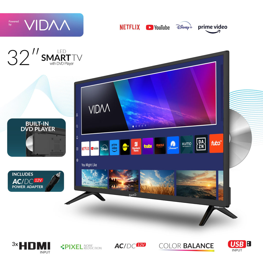 32-inch LED Smart HDTV with DVD Player O760