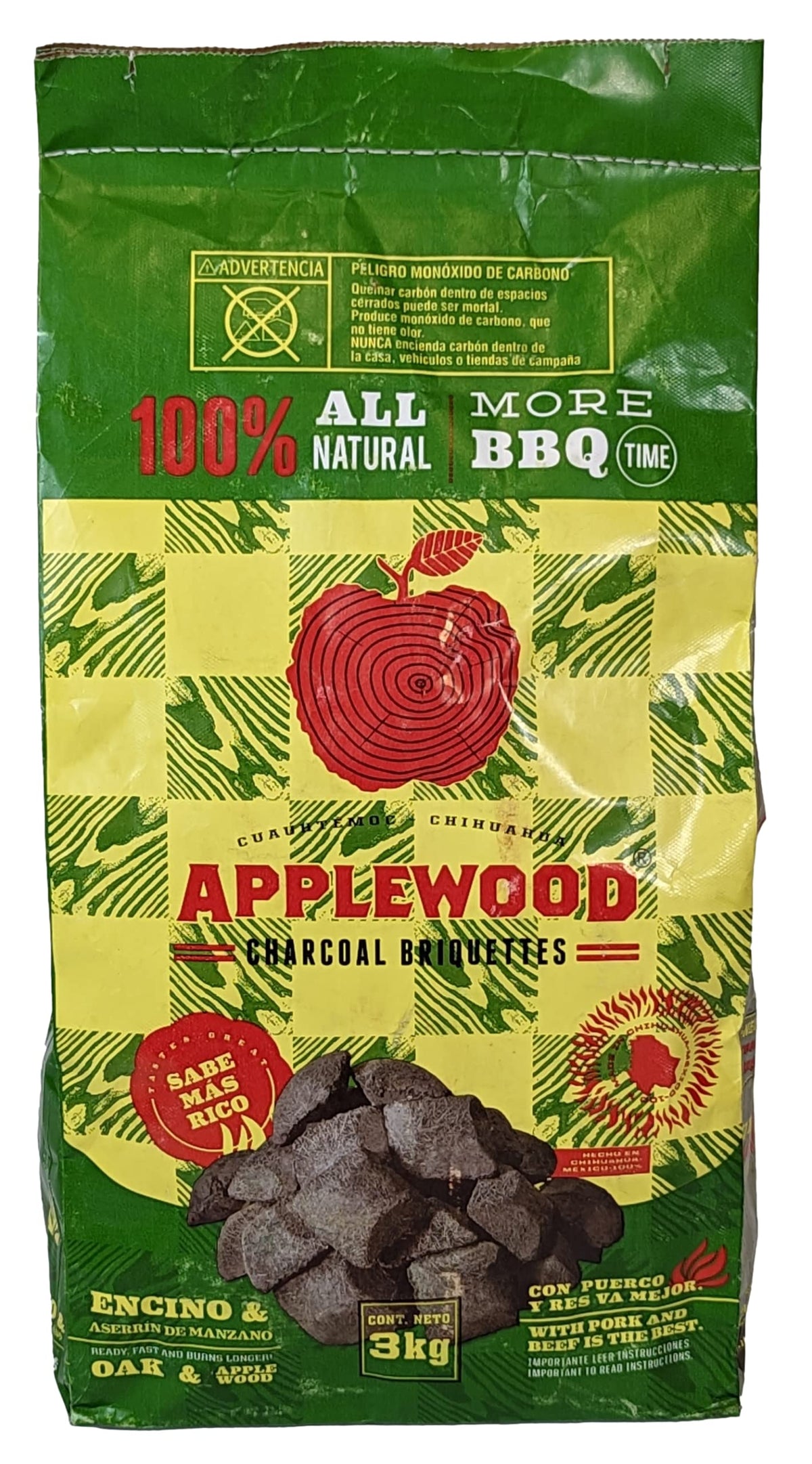 Oak & Applewood Charcoal Briquettes 6.5 Lb E150964