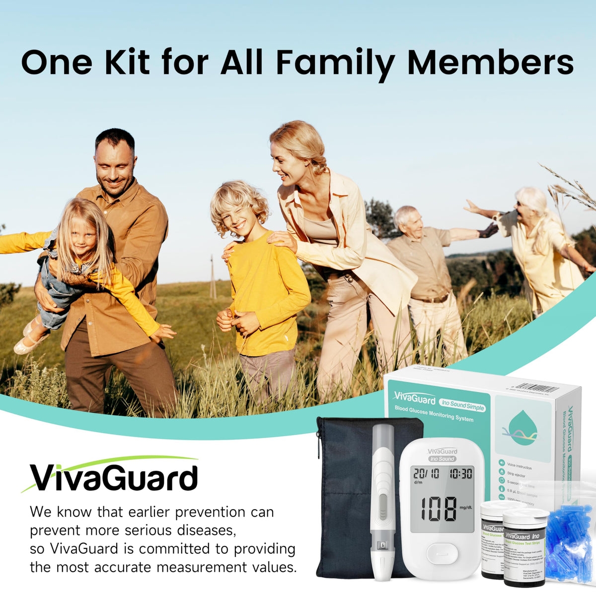Talking Blood Glucose Monitor Kit A446