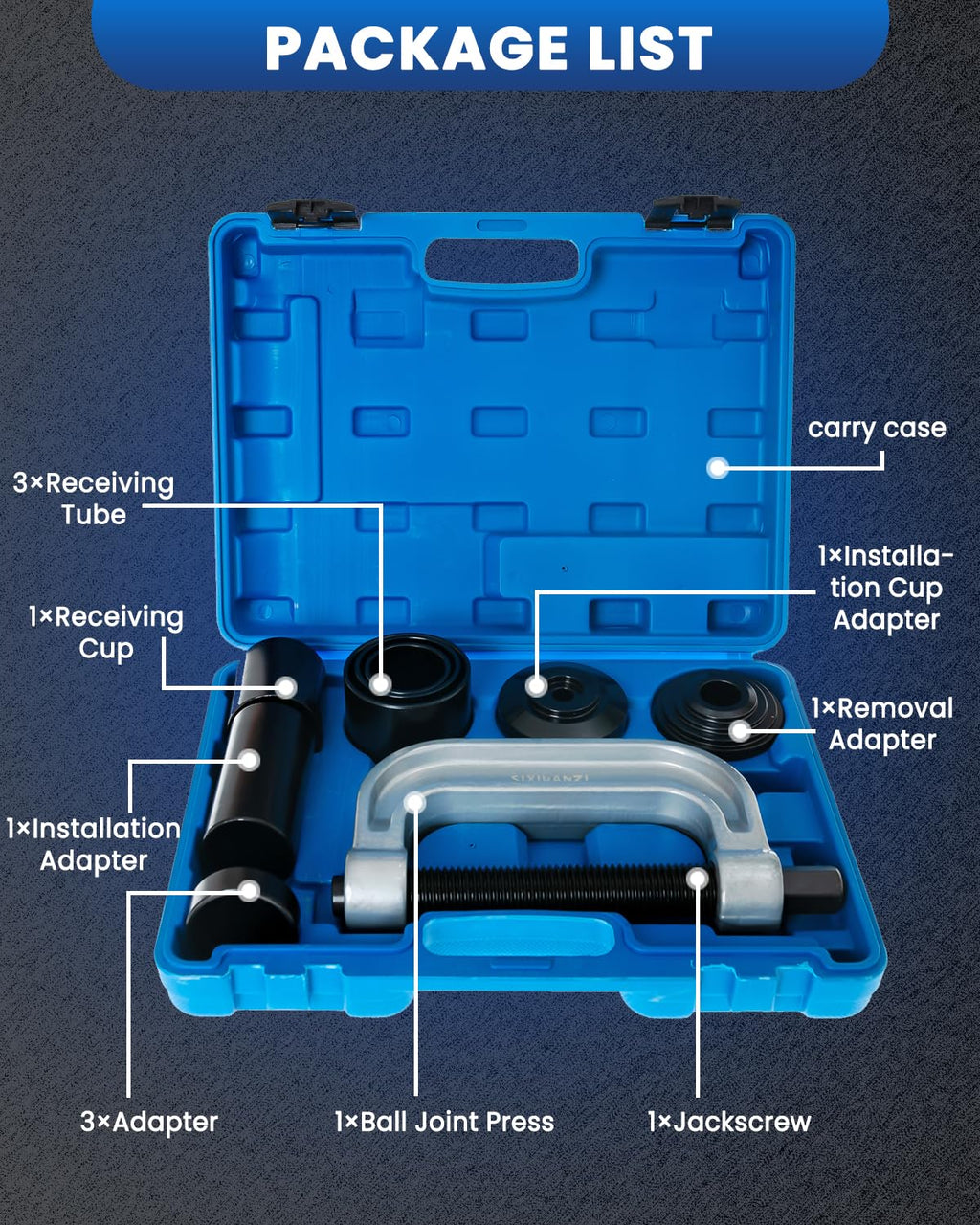 10-Piece Ball Joint Press and Removal Kit R966