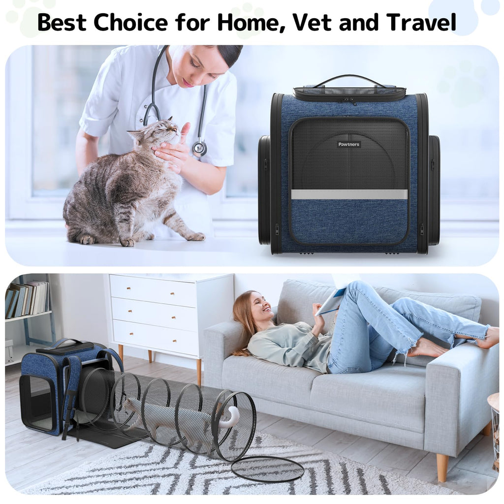Cat Backpack with Play Tunnel X155