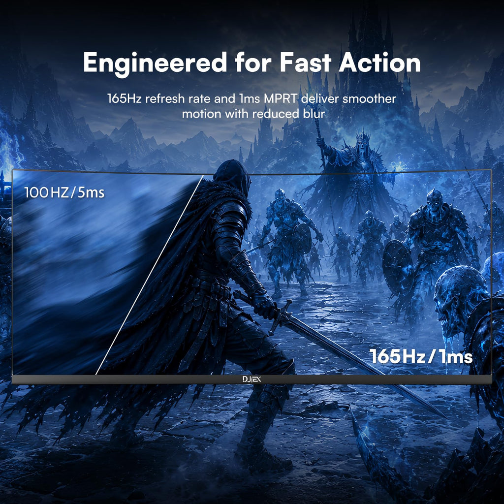 34 Inch Ultrawide Curved Gaming Monitor WQHD 165Hz 1500R Y3835