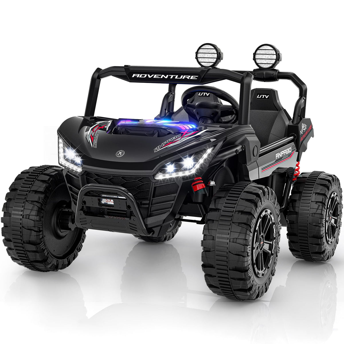 24V Ride on Toy with 4 x 200W Motors, Black P6995