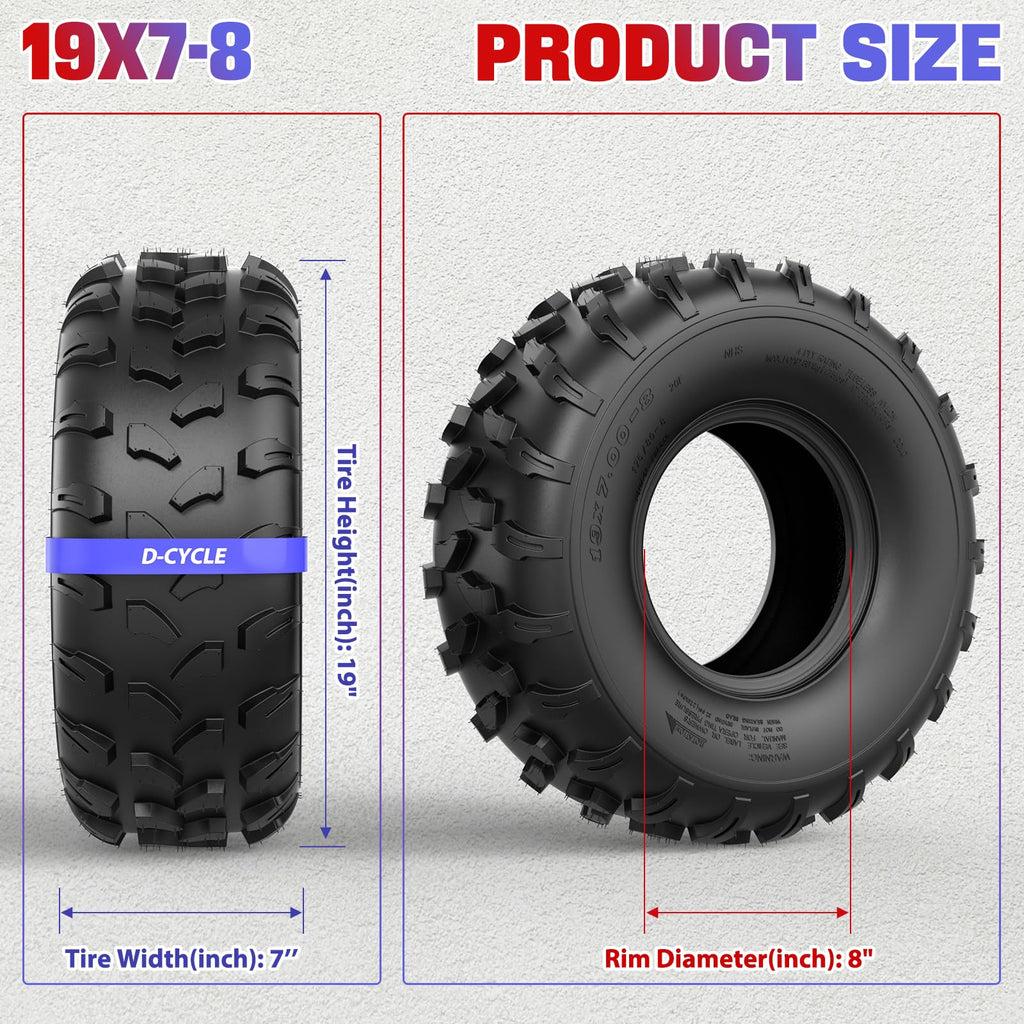 19x7-8 ATV UTV Tubeless All-Terrain Tire X17606