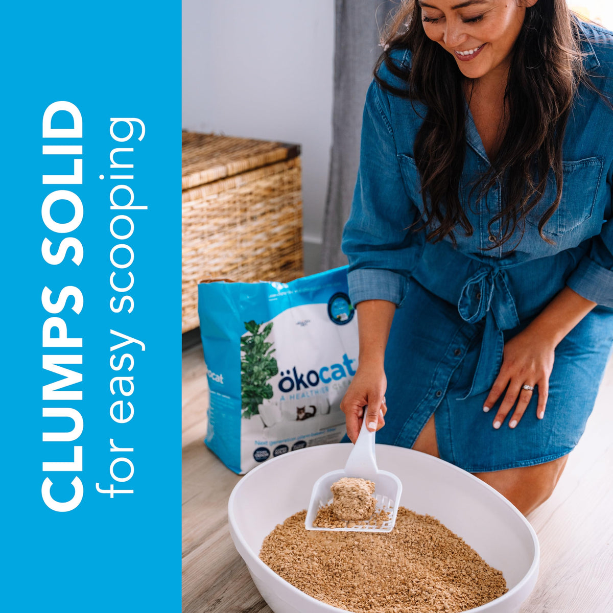 Natural Wood Clumping Cat Litter 16.6 lbs O48974
