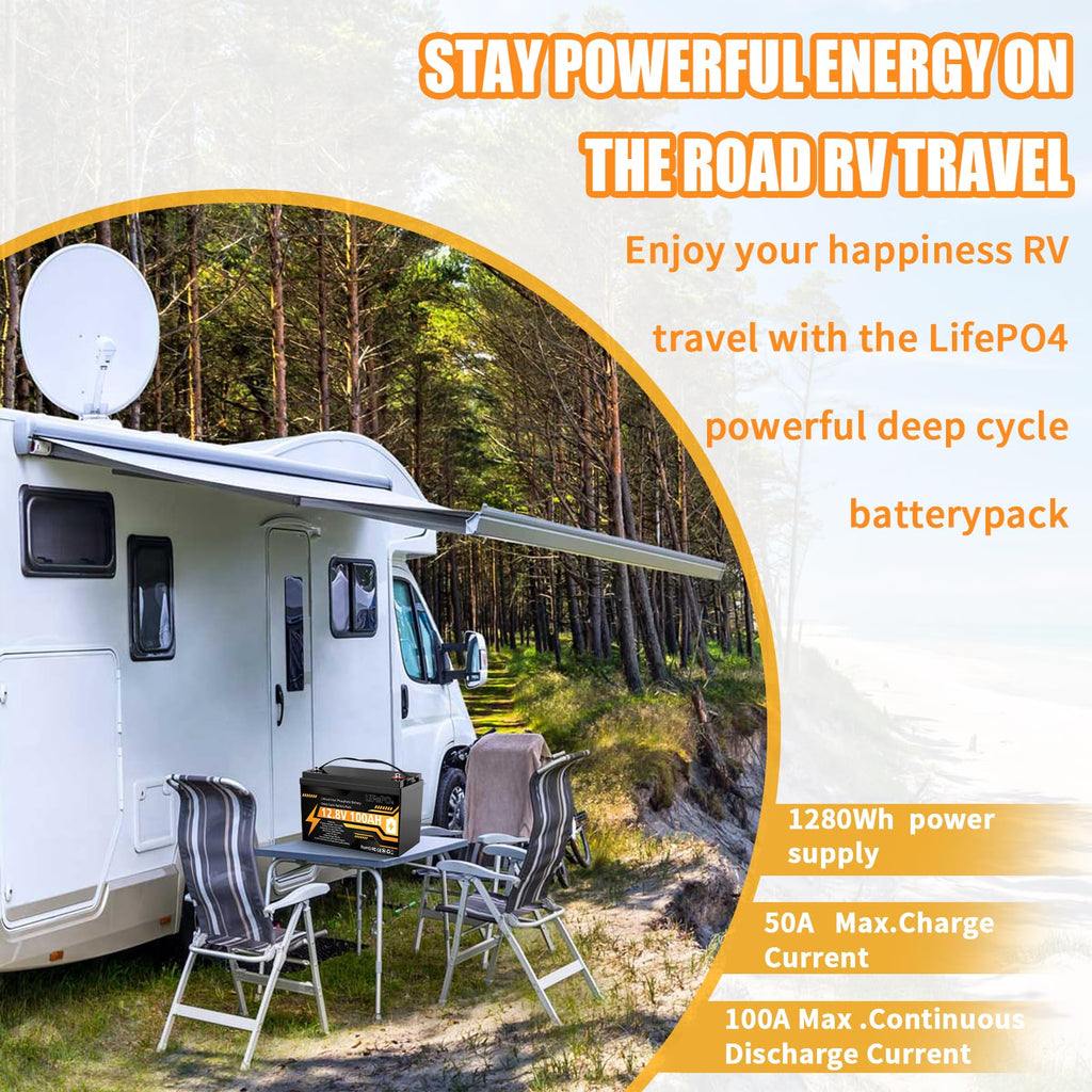 12V 100Ah LiFePO4 Deep Cycle Battery M39791