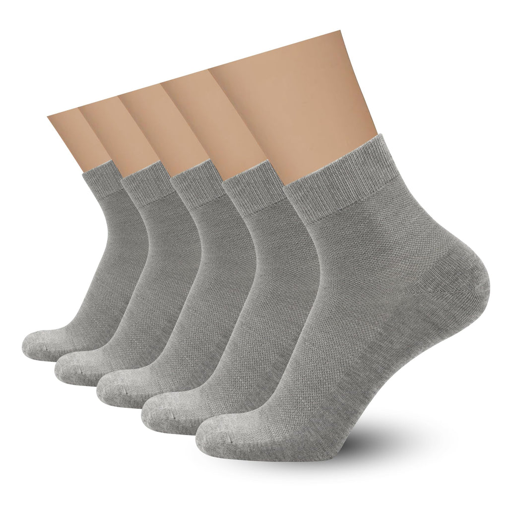 Mens Rayon Bamboo Mesh Breathable Ankle Socks 5 Pairs W233