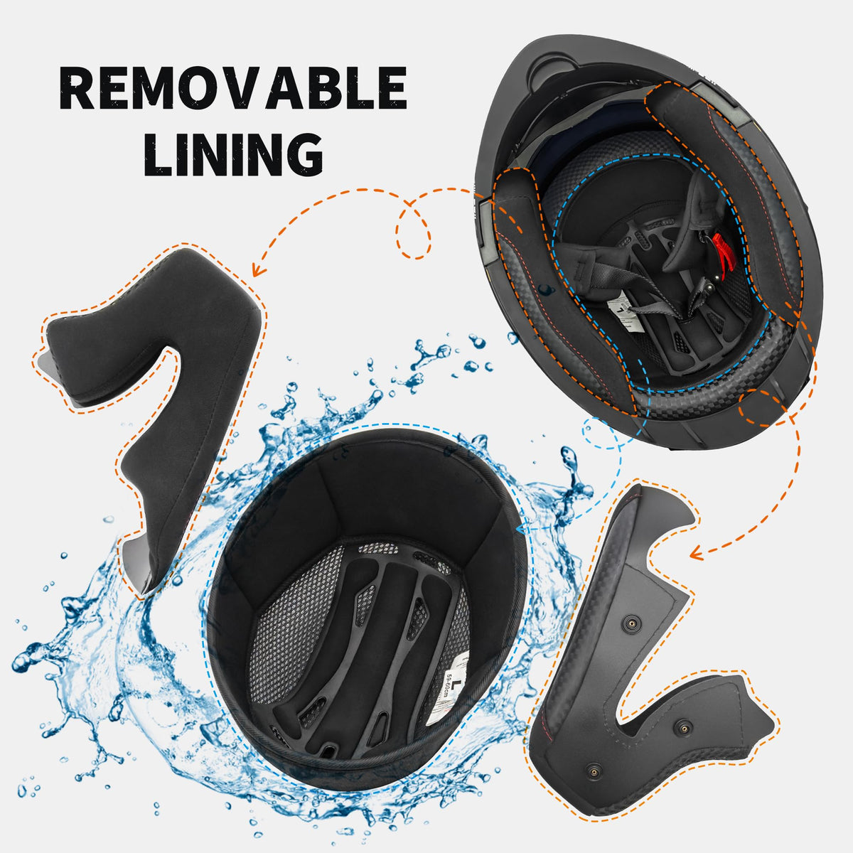 Flip-Up Full Face Motorcycle Helmet E9733
