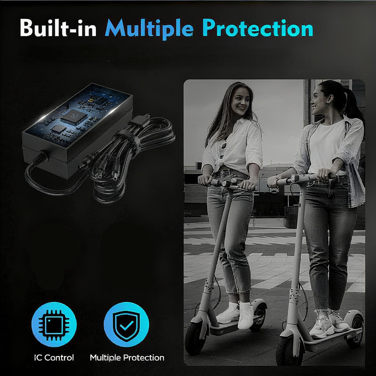 54.6V Power Adapter for Electric Bike Electric Scooter X17119