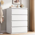 White 4 Drawer Wood Dresser P43506