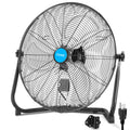 20-Inch High Velocity Industrial Floor Fan, 3500 CFM Metal Air Circulator, 3-Speed E320809