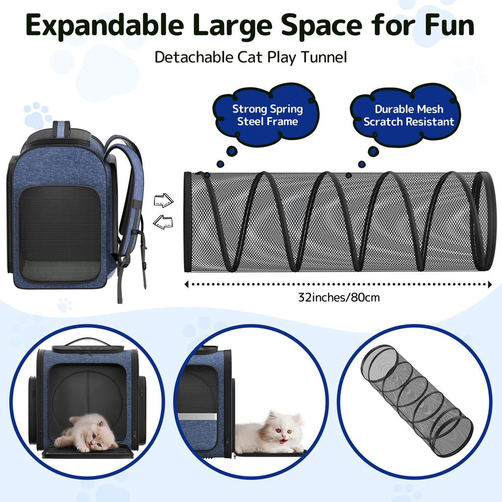 Cat Backpack with Play Tunnel X155