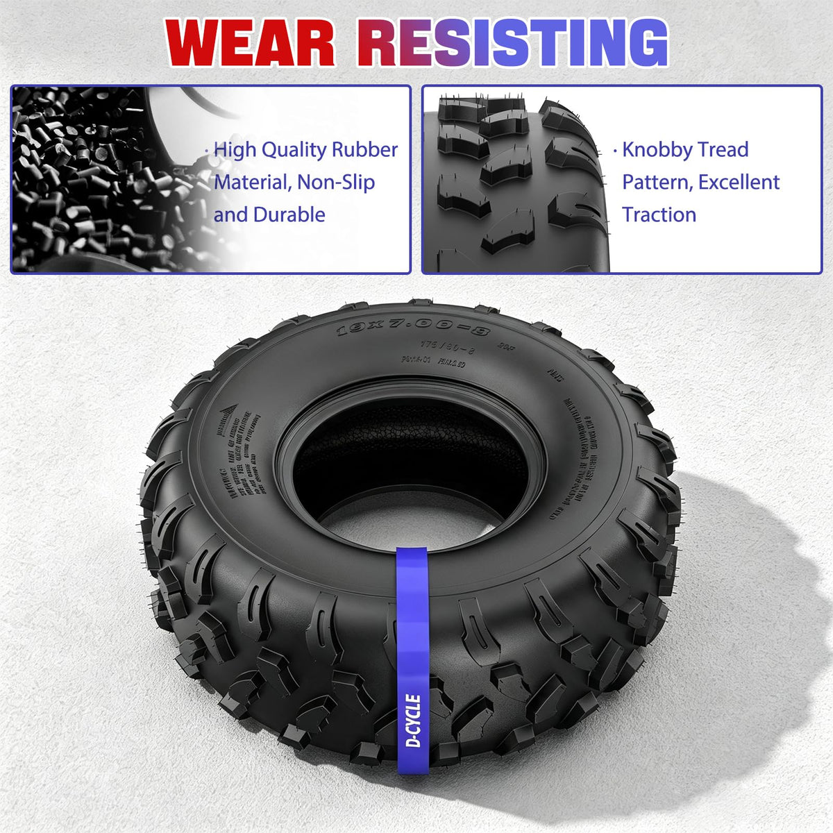 19x7-8 ATV UTV Tubeless All-Terrain Tire X17606