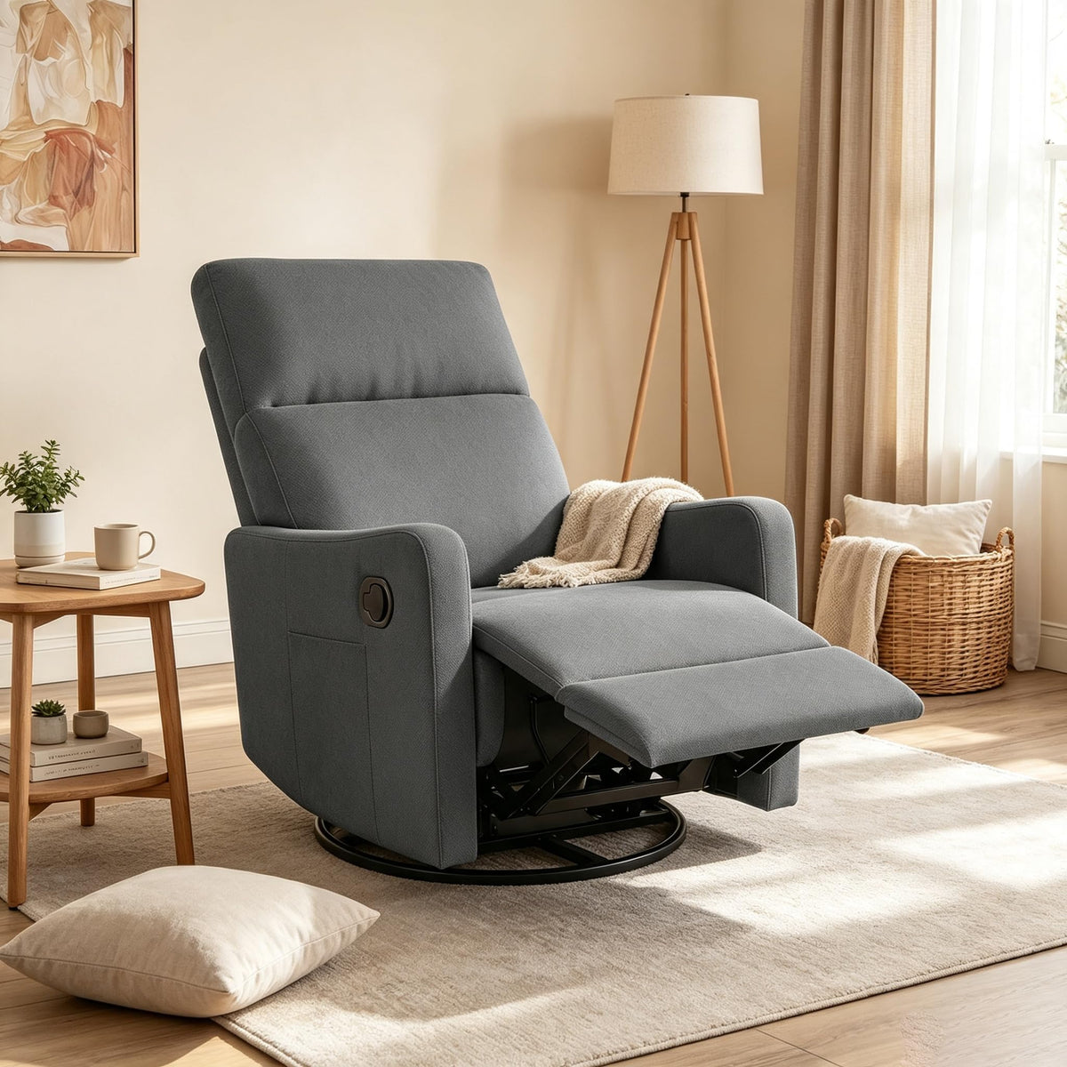 Manual Swivel Rocker Recliner Chair U1709