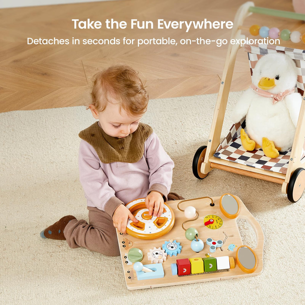 Wooden Baby Walker with Wheels N74869