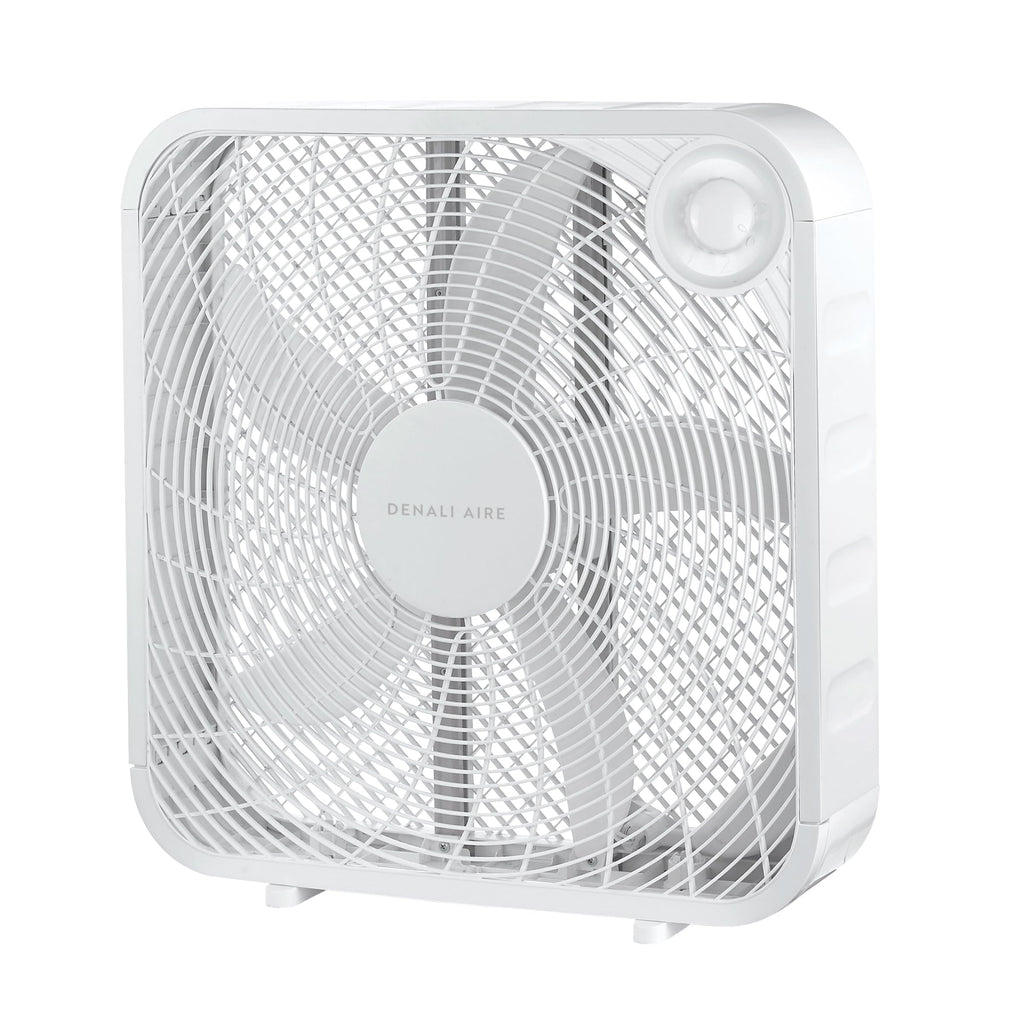 20 Inch Box Fan with 3 Speed Settings, White K737477