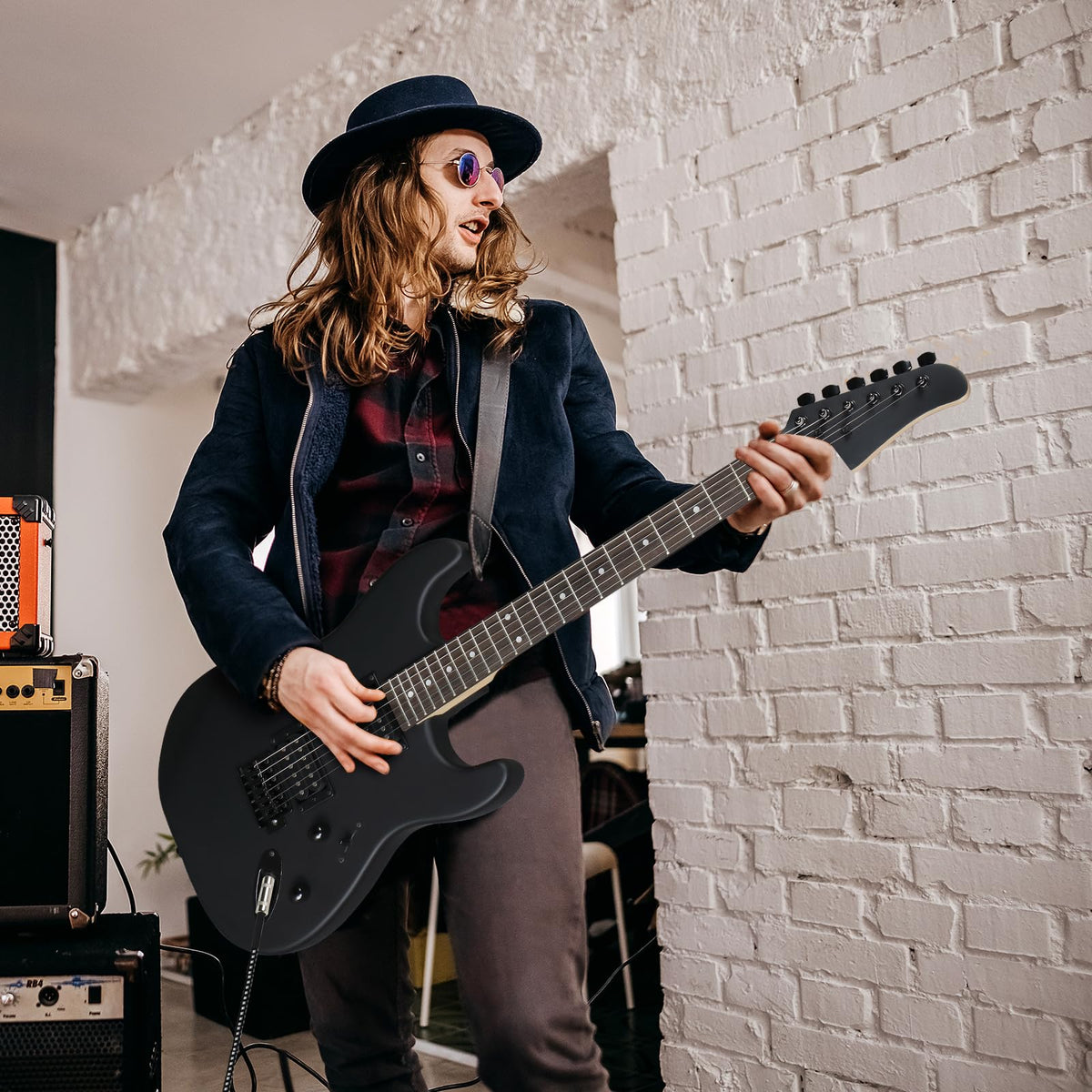 39 Inch H-H Pickup Electric Guitar Q871345
