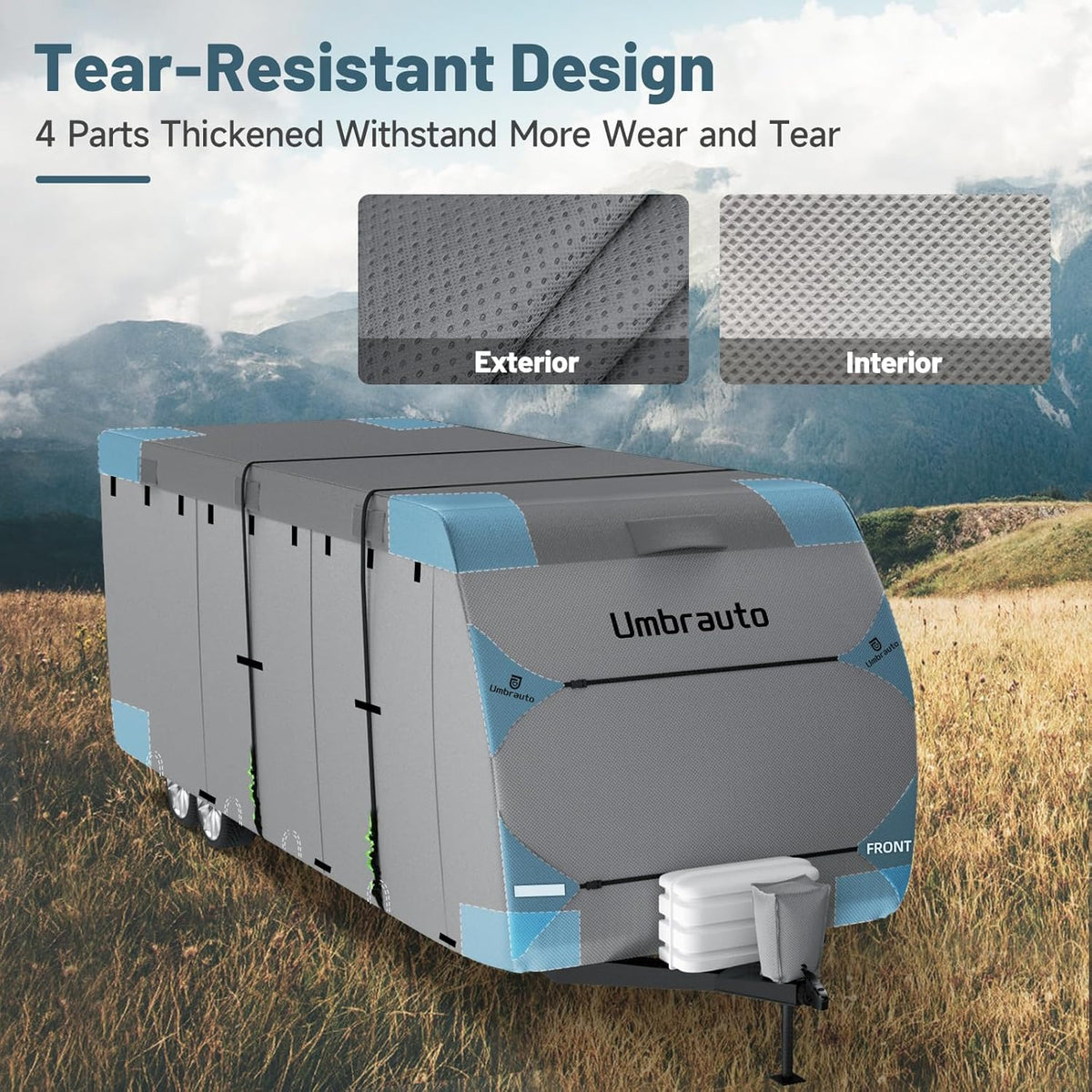 7 Layers Waterproof 14-16ft Travel Trailer RV Cover C402093