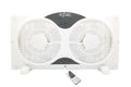 9" Twin Window Fan 3 Speed with Remote Control, White M76858