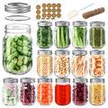 16 oz Mason Jars with Lids and Bands, 15 Pack H538486